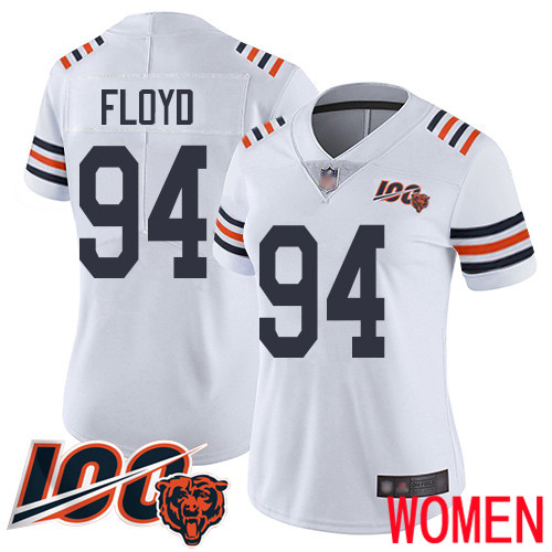 Chicago Bears Limited White Women Leonard Floyd Jersey NFL Football #94 100th Season